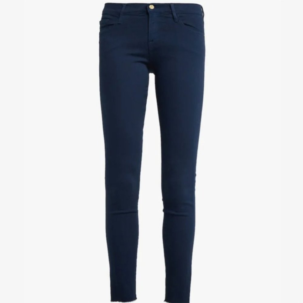 FRAME Le High Skinny Raw Stagger Film